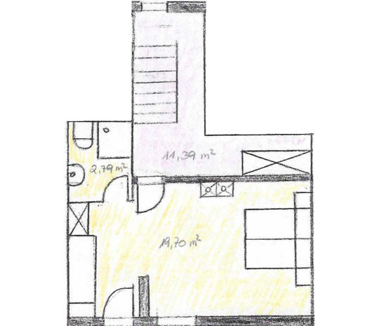 Skizze Appartement DG