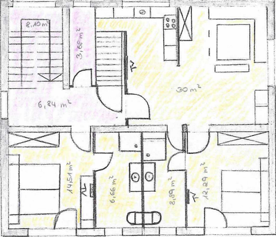 Skizze Appartement 2.OG